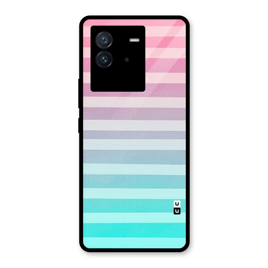 Pastel Ombre Glass Back Case for Vivo iQOO Neo 6 5G