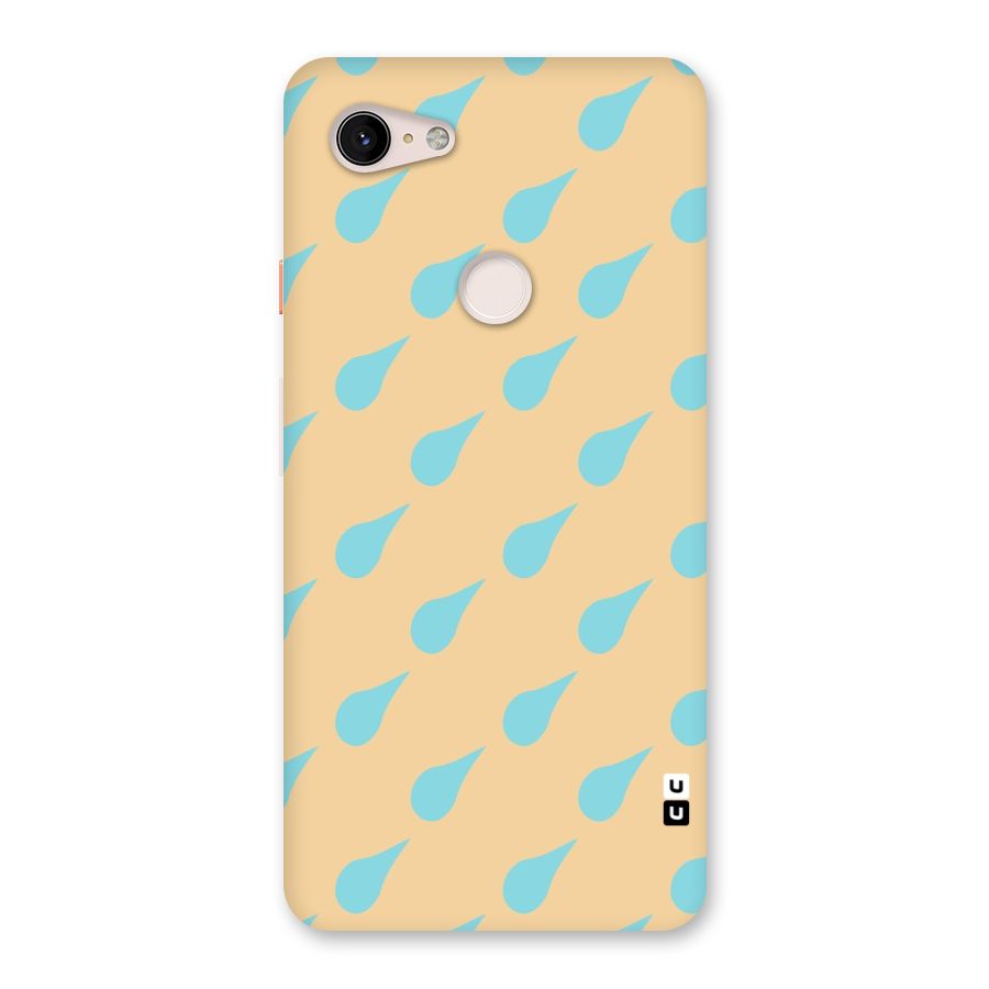 Pastel Orange Drops Back Case for Google Pixel 3 XL