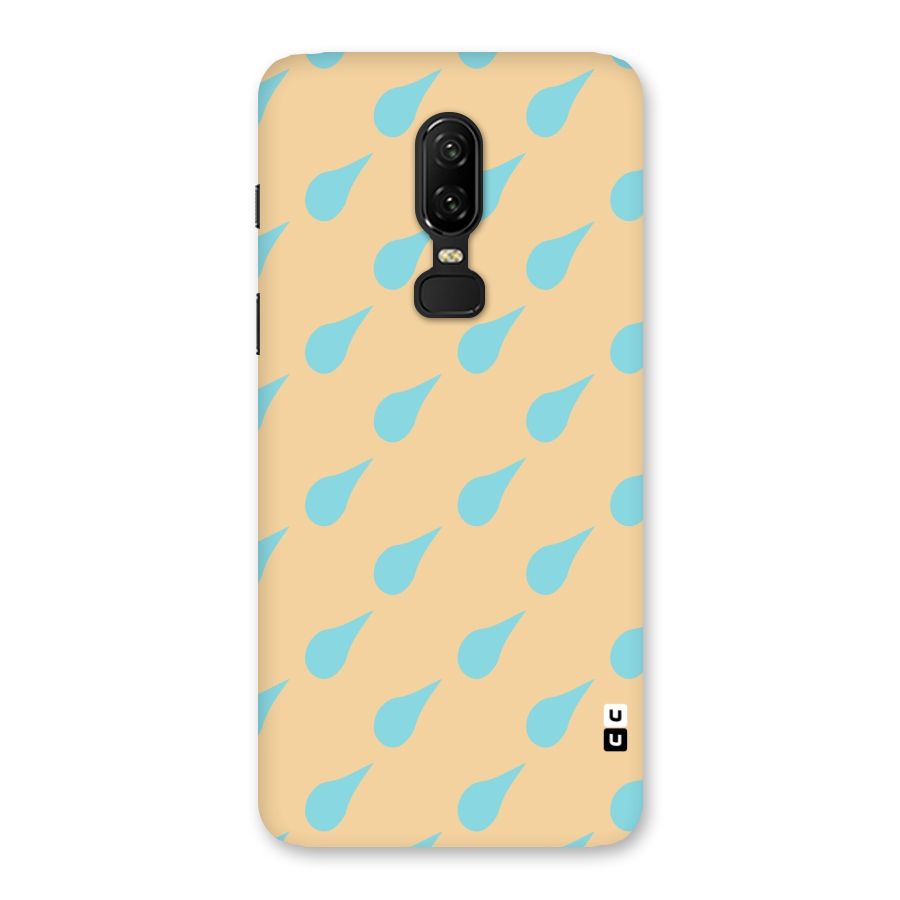 Pastel Orange Drops Back Case for OnePlus 6
