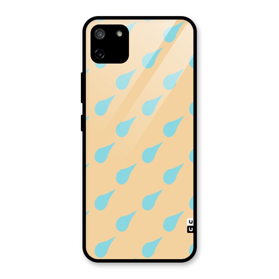 Pastel Orange Drops Glass Back Case for Realme C11