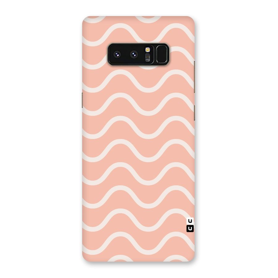 Pastel Peach Waves Back Case for Galaxy Note 8