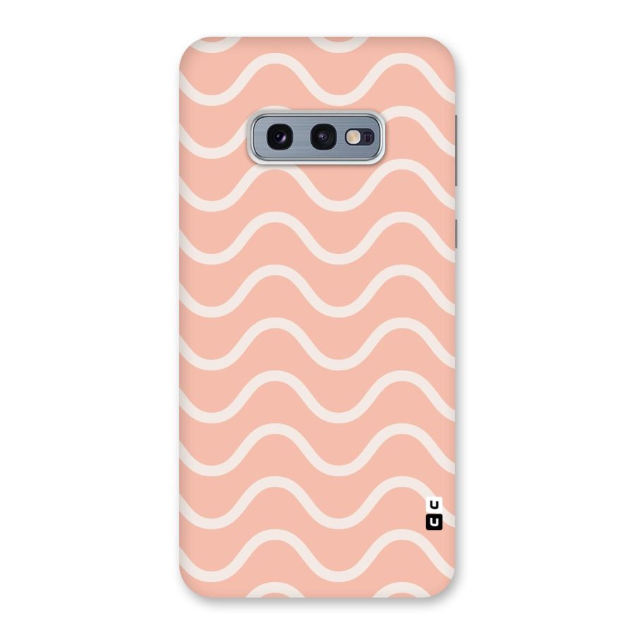 Pastel Peach Waves Back Case for Galaxy S10e