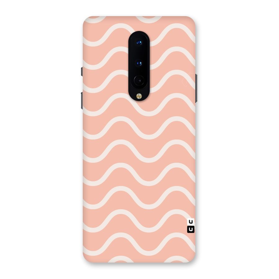 Pastel Peach Waves Back Case for OnePlus 8