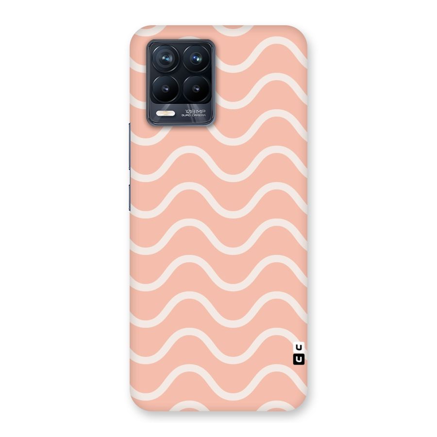 Pastel Peach Waves Back Case for Realme 8 Pro
