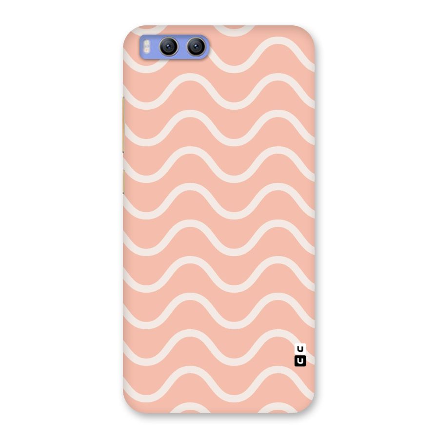 Pastel Peach Waves Back Case for Xiaomi Mi 6