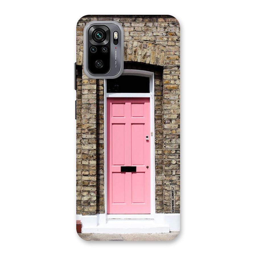 Pastel Pink Door Back Case for Redmi Note 10