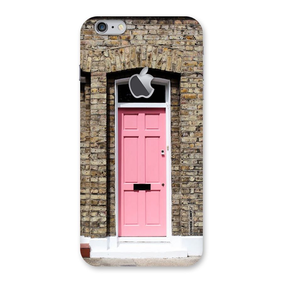 Pastel Pink Door Back Case for iPhone 6 Plus 6S Plus Logo Cut