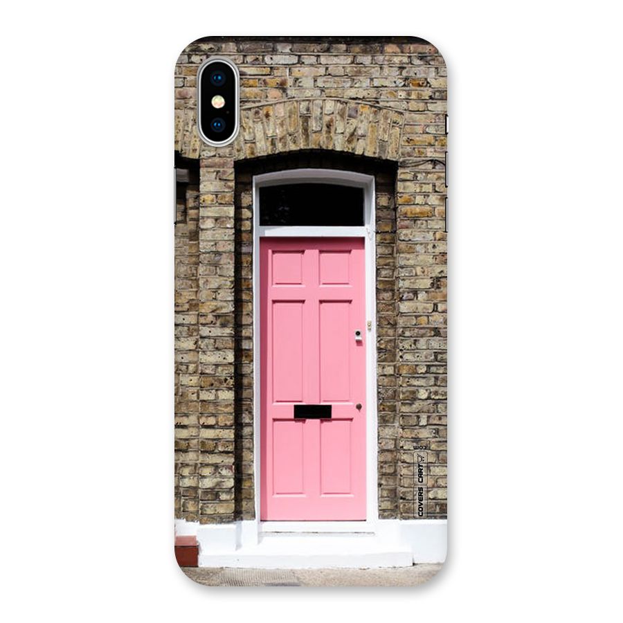 Pastel Pink Door Back Case for iPhone XS