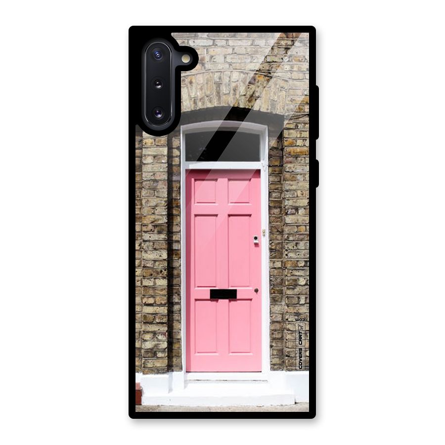Pastel Pink Door Glass Back Case for Galaxy Note 10