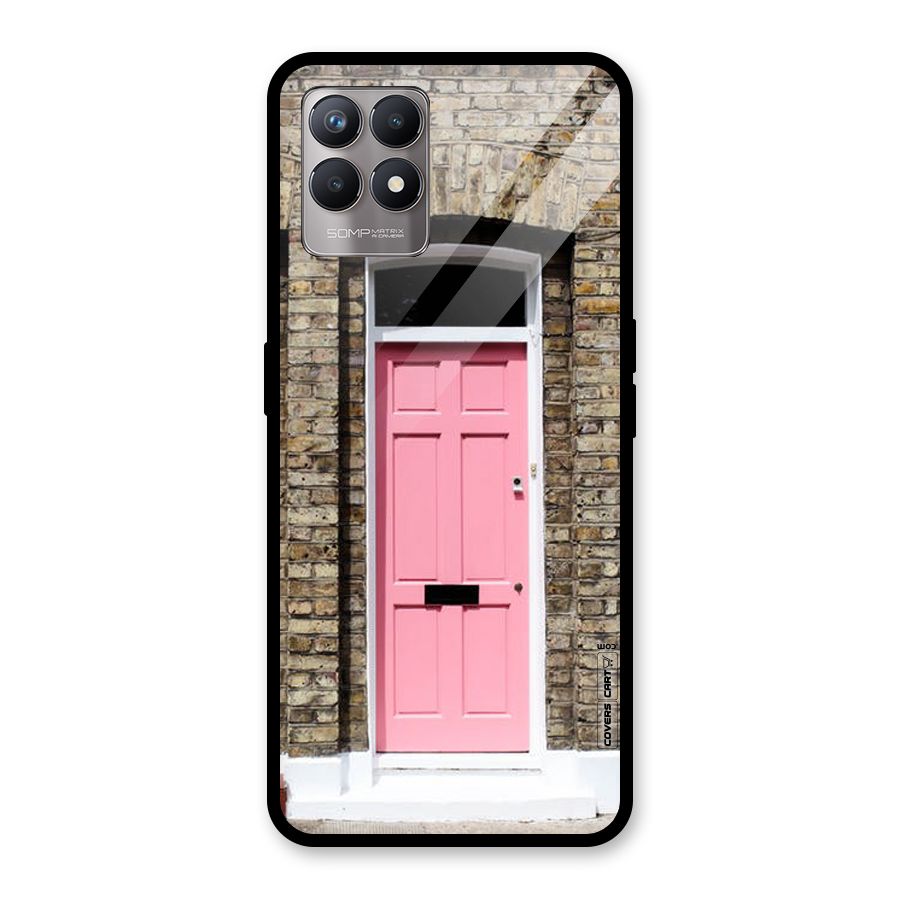 Pastel Pink Door Glass Back Case for Realme Narzo 50