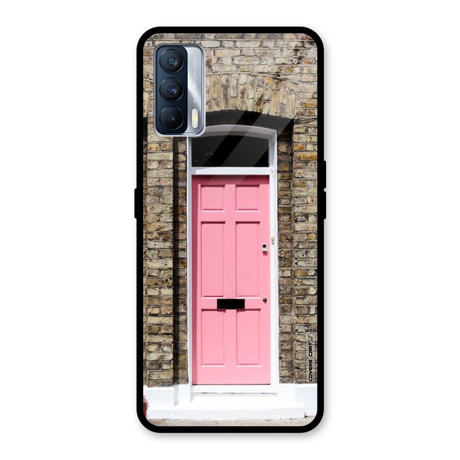 Pastel Pink Door Glass Back Case for Realme X7
