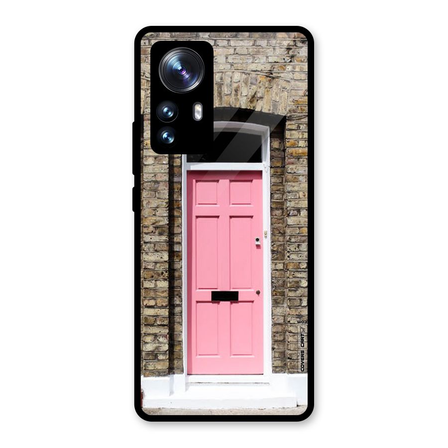Pastel Pink Door Glass Back Case for Xiaomi 12 Pro