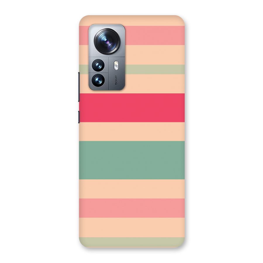 Pastel Stripes Vintage Back Case for Xiaomi 12 Pro