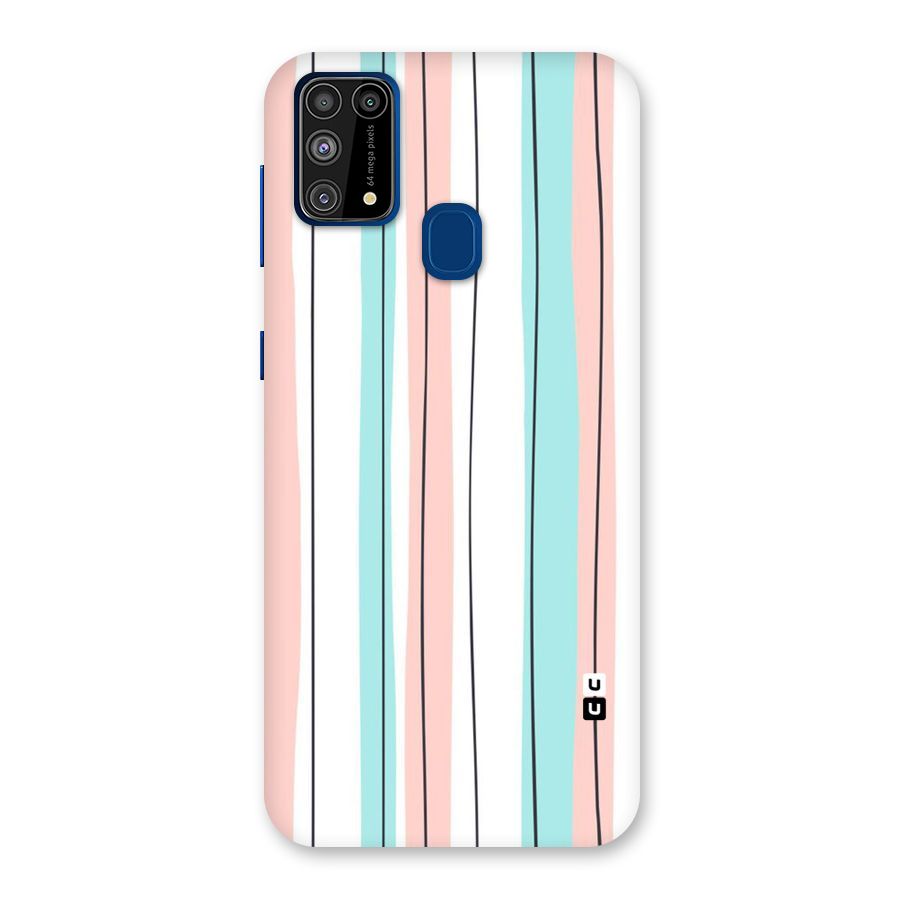 Pastel Tri Stripes Back Case for Galaxy M31