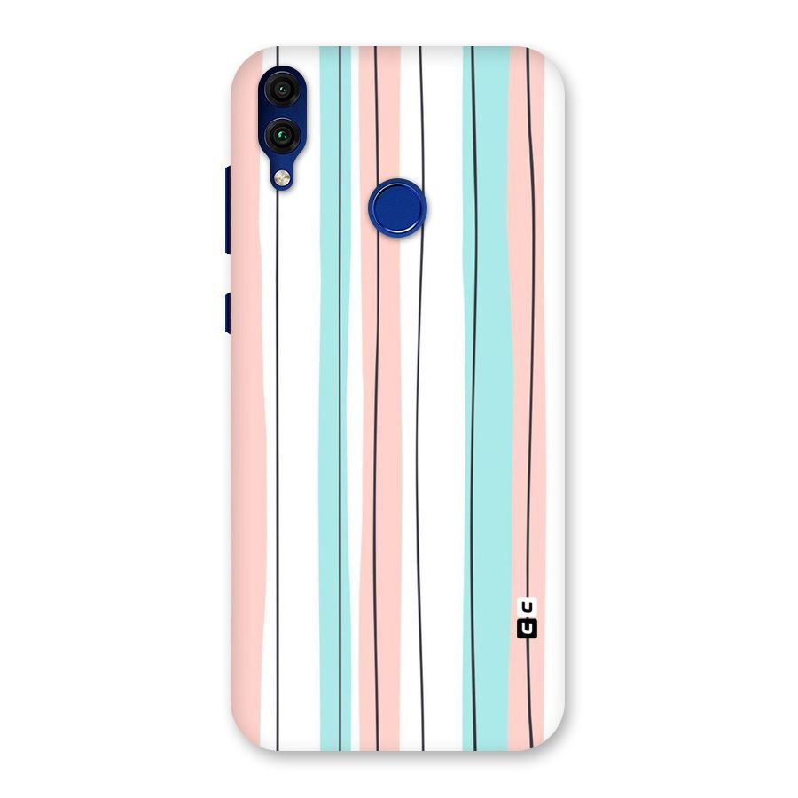 Pastel Tri Stripes Back Case for Honor 8C