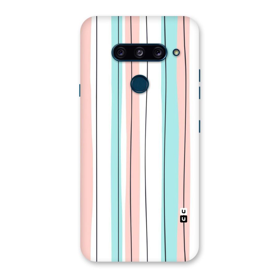 Pastel Tri Stripes Back Case for LG  V40 ThinQ