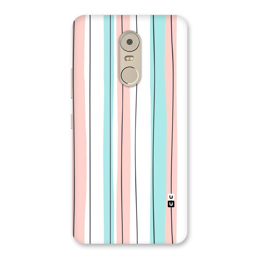 Pastel Tri Stripes Back Case for Lenovo K6 Note