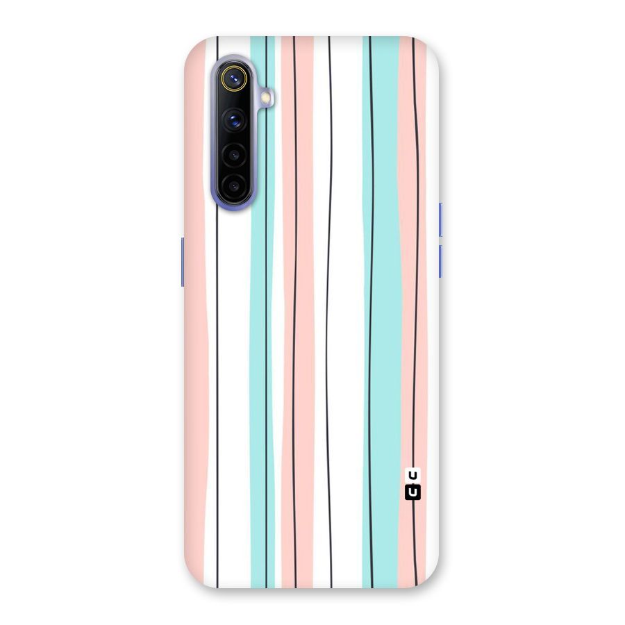 Pastel Tri Stripes Back Case for Realme 6i