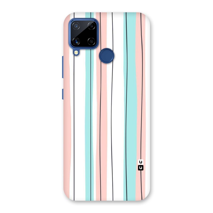 Pastel Tri Stripes Back Case for Realme C15