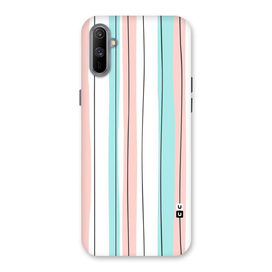 Pastel Tri Stripes Back Case for Realme C3