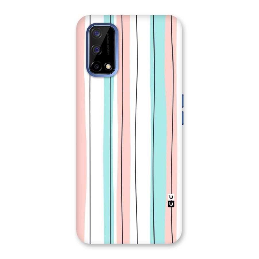 Pastel Tri Stripes Back Case for Realme Narzo 30 Pro