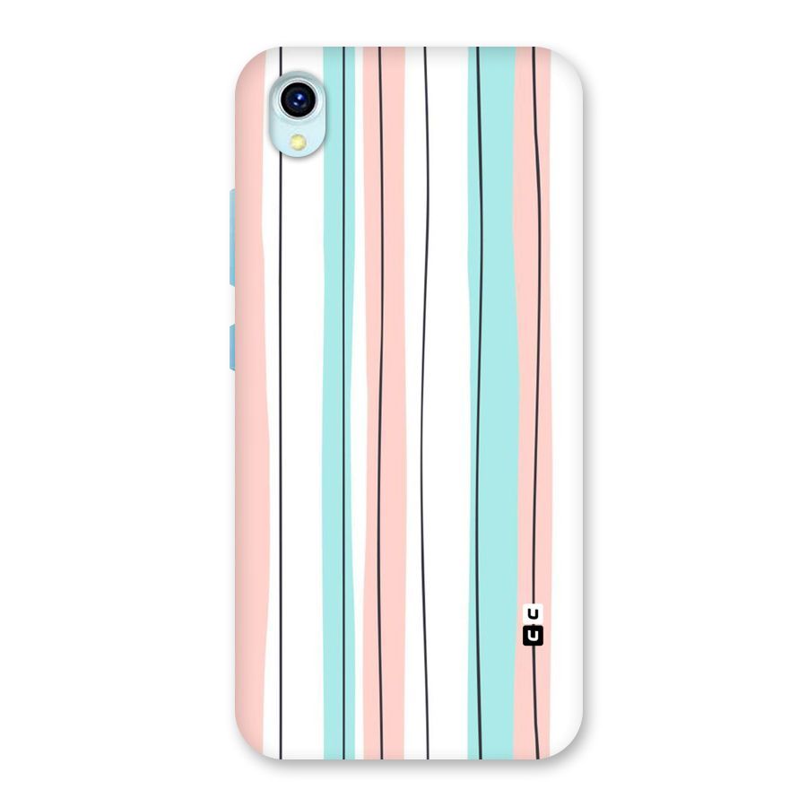 Pastel Tri Stripes Back Case for Vivo Y1s