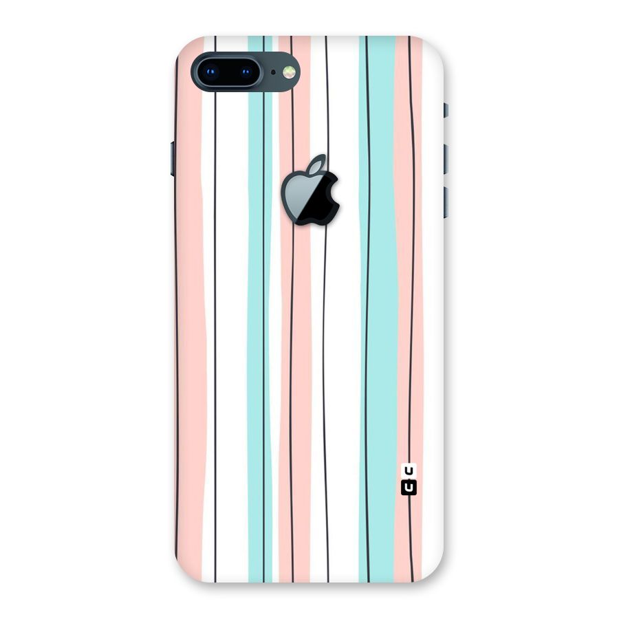 Pastel Tri Stripes Back Case for iPhone 7 Plus Apple Cut
