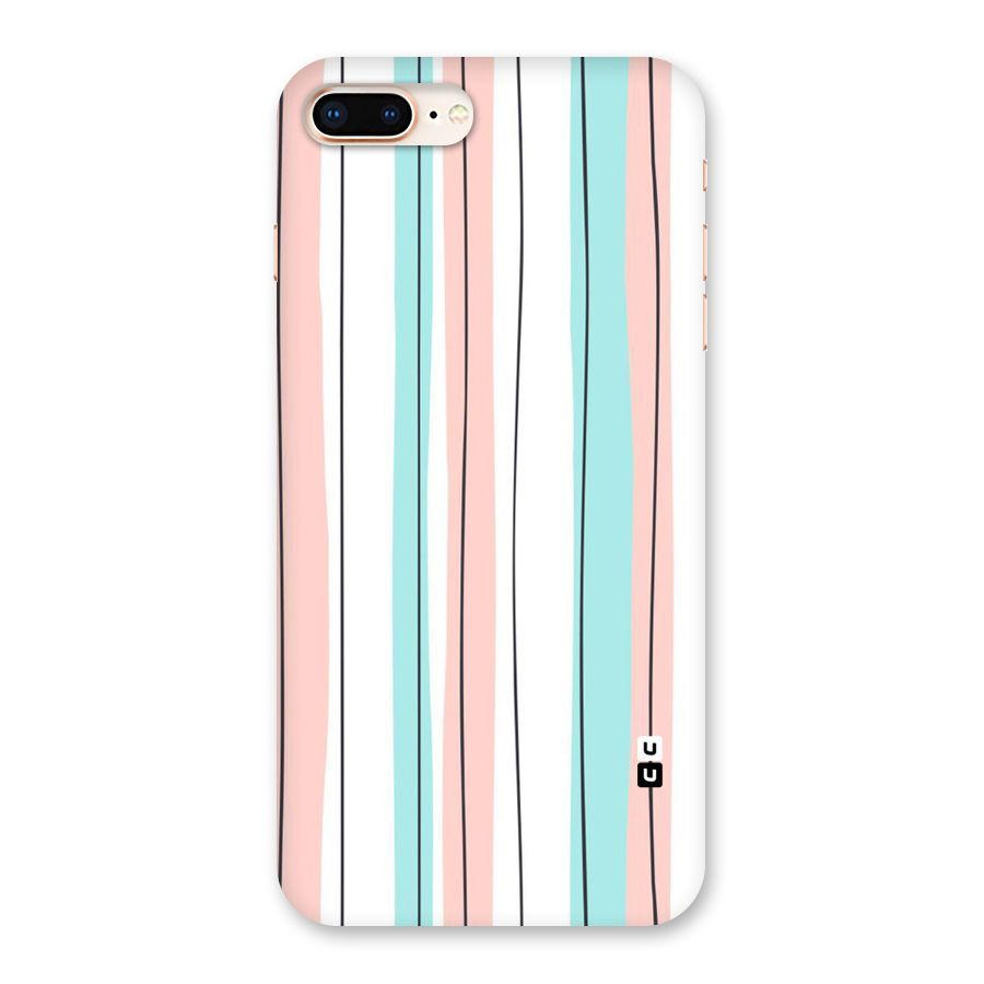 Pastel Tri Stripes Back Case for iPhone 8 Plus