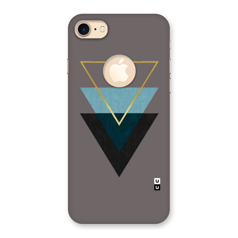 Pastel Triangle Back Case for iPhone 7 Logo Cut