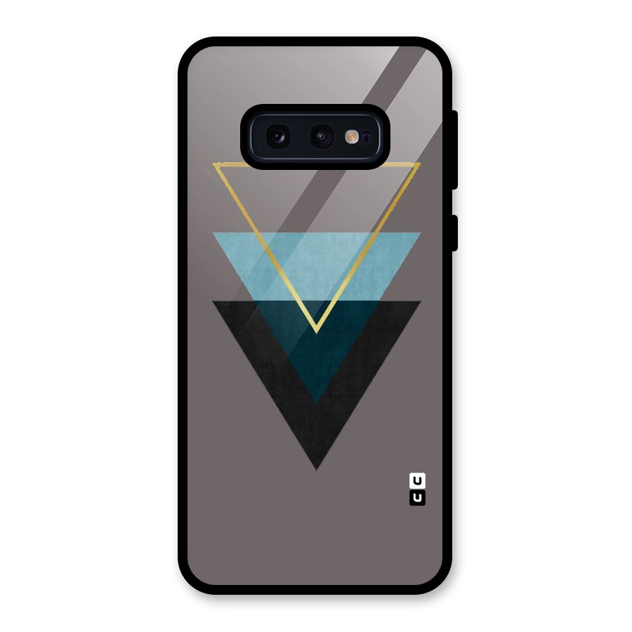 Pastel Triangle Glass Back Case for Galaxy S10e