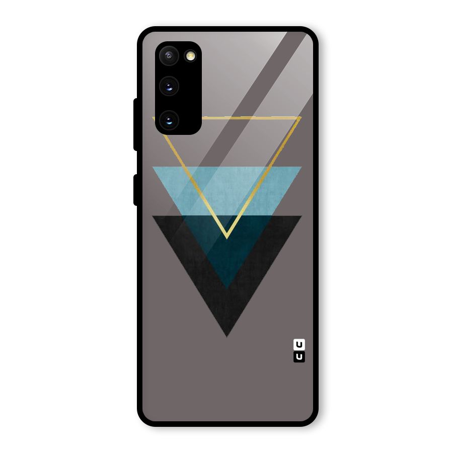 Pastel Triangle Glass Back Case for Galaxy S20 FE 5G