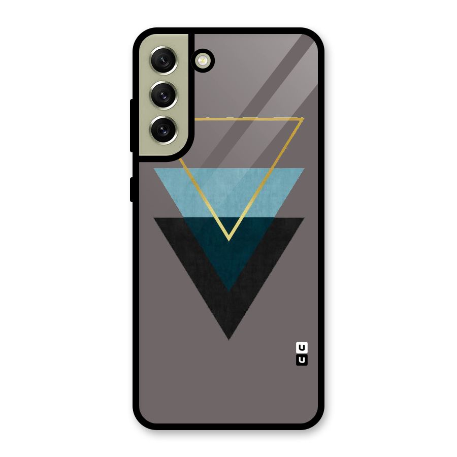Pastel Triangle Glass Back Case for Galaxy S21 FE 5G