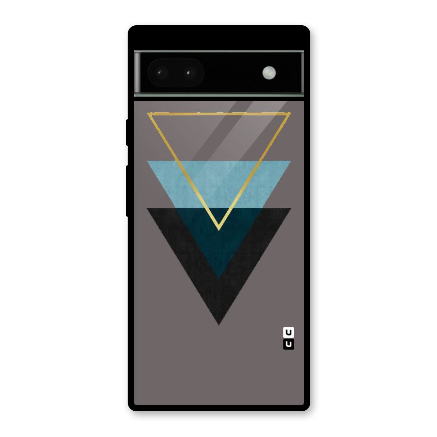 Pastel Triangle Glass Back Case for Google Pixel 6a