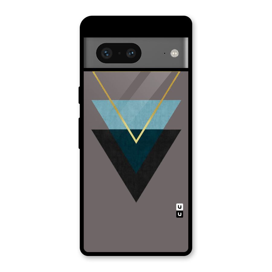 Pastel Triangle Glass Back Case for Google Pixel 7