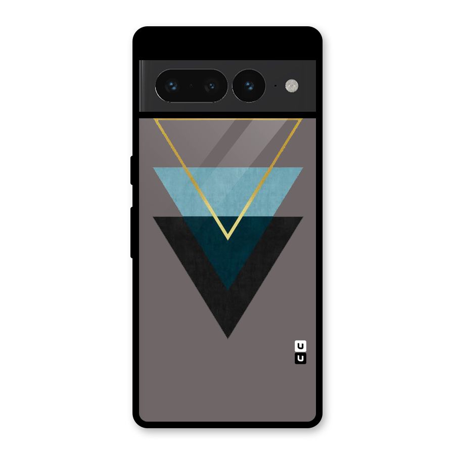 Pastel Triangle Glass Back Case for Google Pixel 7 Pro