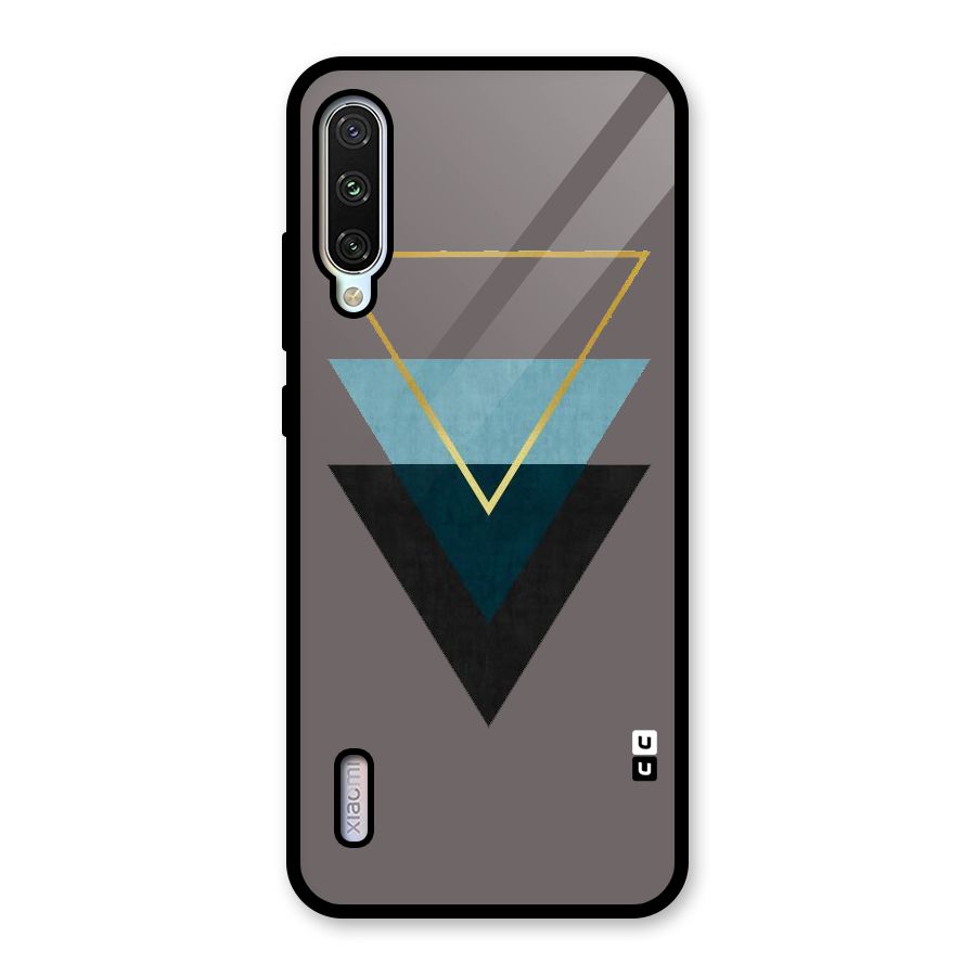 Pastel Triangle Glass Back Case for Mi A3