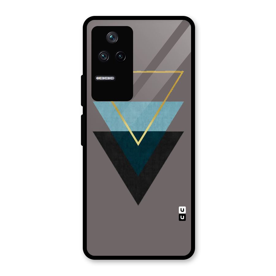 Pastel Triangle Glass Back Case for Poco F4 5G