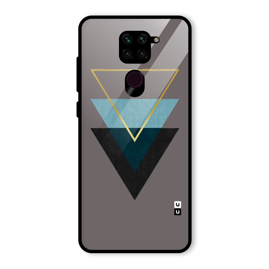 Pastel Triangle Glass Back Case for Redmi Note 9