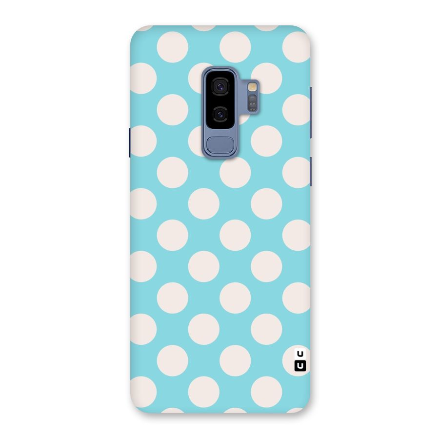 Pastel White Polka Dots Back Case for Galaxy S9 Plus
