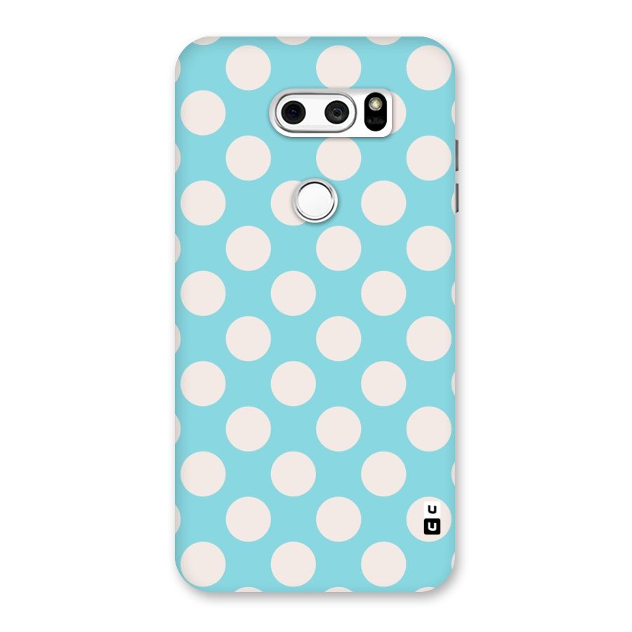 Pastel White Polka Dots Back Case for LG V30