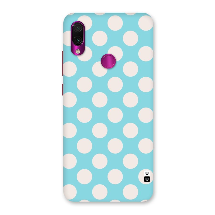 Pastel White Polka Dots Back Case for Redmi Note 7 Pro