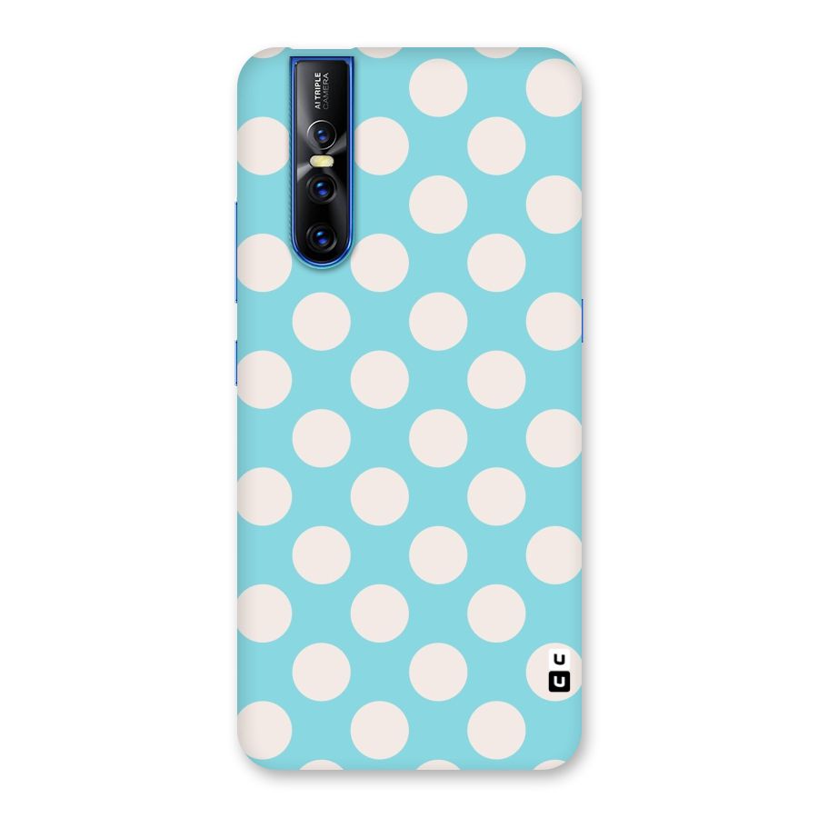 Pastel White Polka Dots Back Case for Vivo V15 Pro