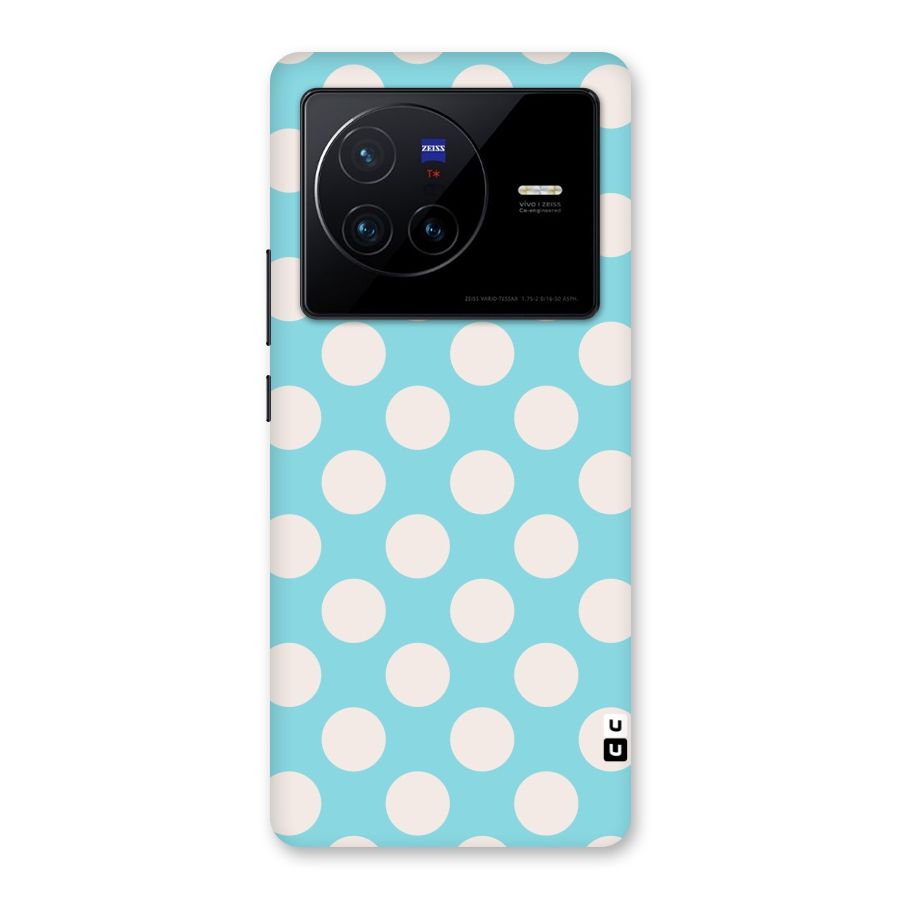 Pastel White Polka Dots Back Case for Vivo X80