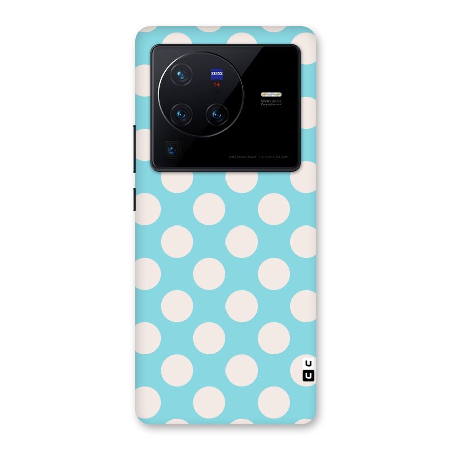 Pastel White Polka Dots Back Case for Vivo X80 Pro