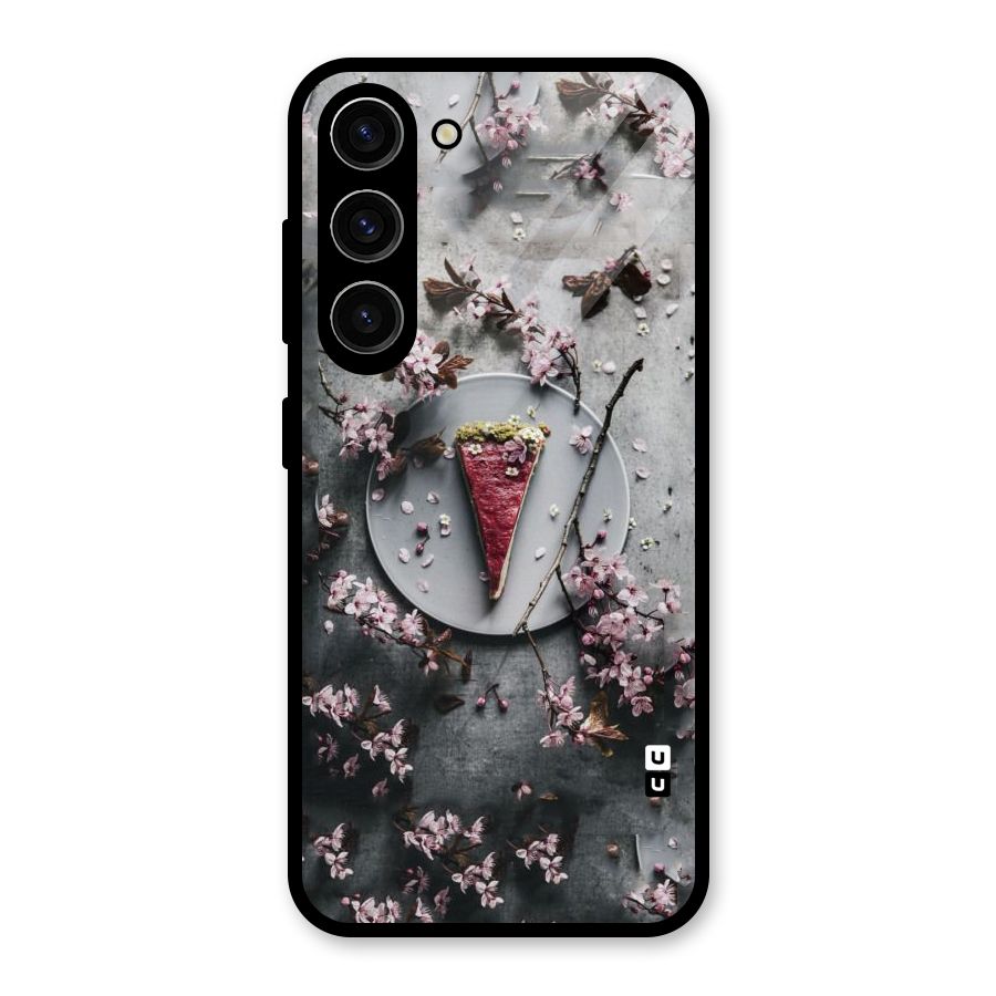 Pastry Florals Glass Back Case for Galaxy S23