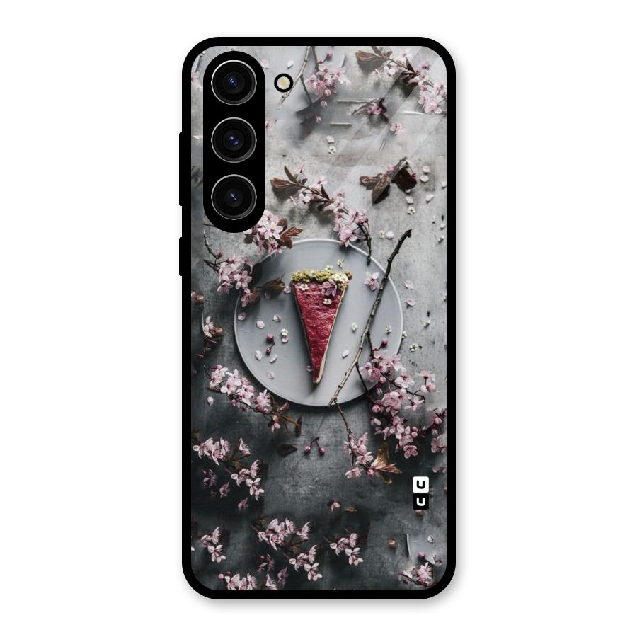 Pastry Florals Glass Back Case for Galaxy S23 Plus