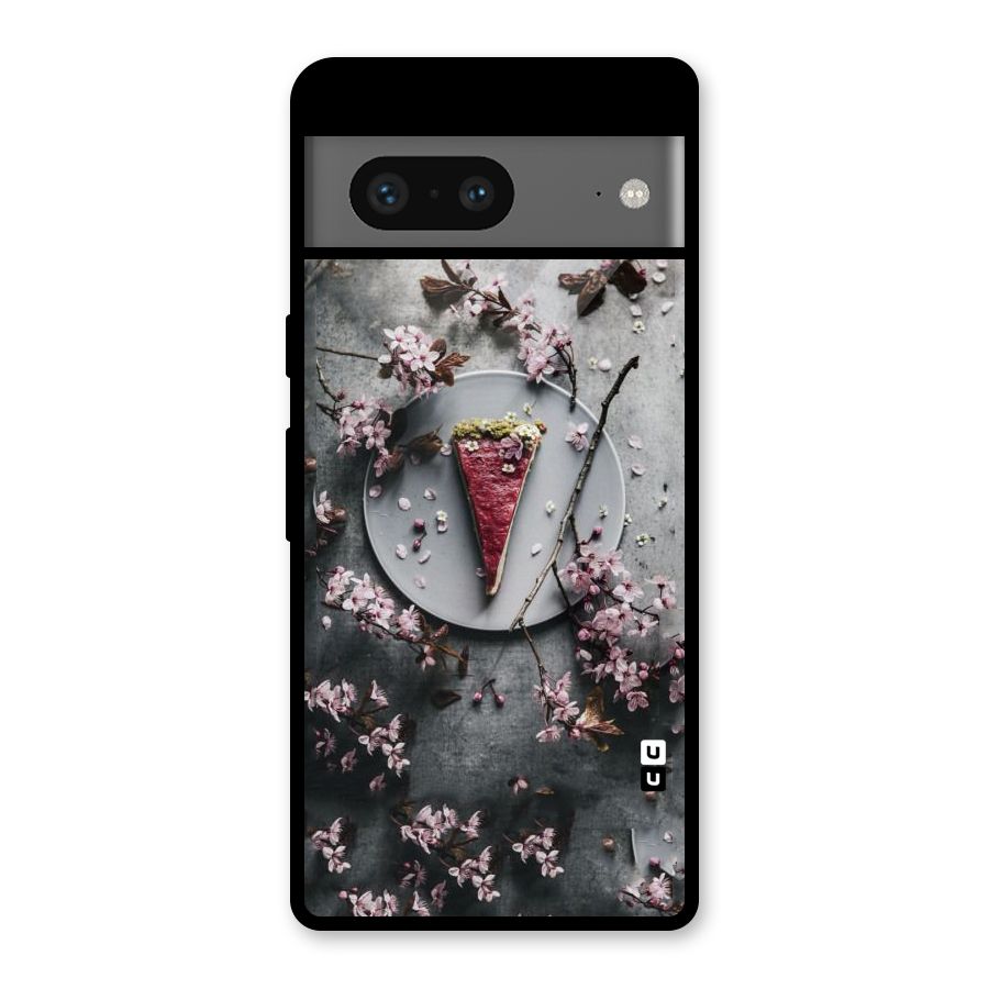 Pastry Florals Glass Back Case for Google Pixel 7