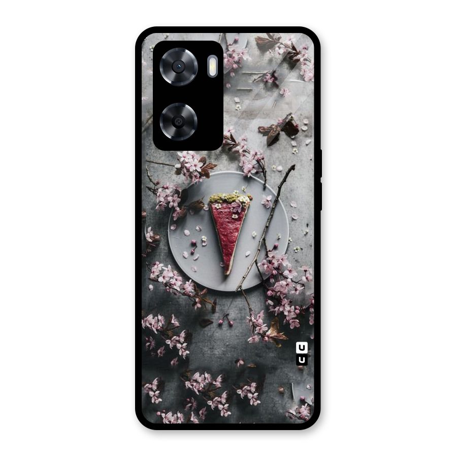Pastry Florals Glass Back Case for Oppo A57 2022