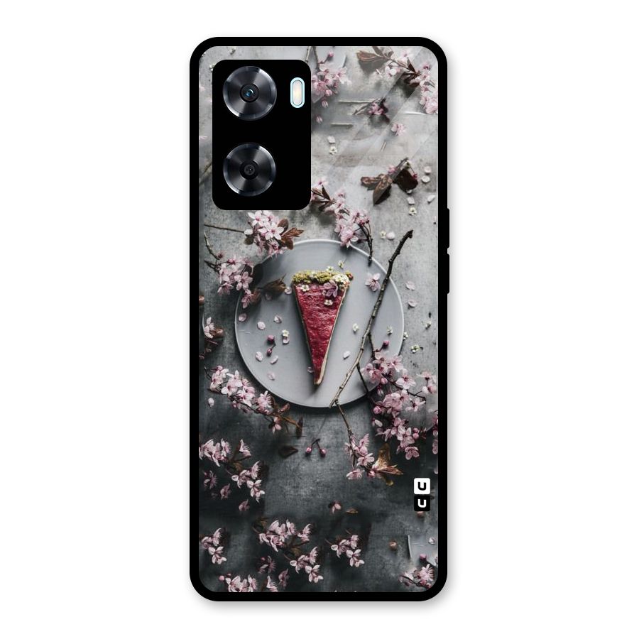 Pastry Florals Glass Back Case for Oppo A77