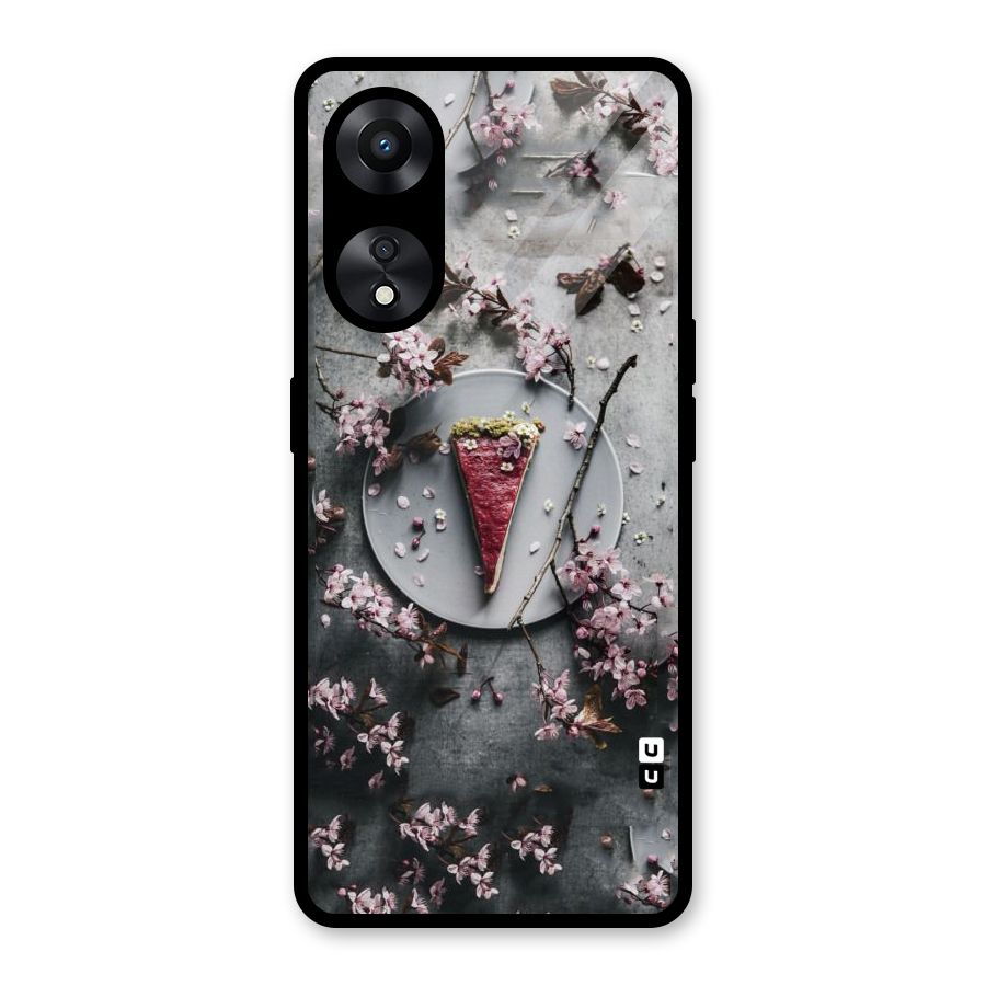 Pastry Florals Glass Back Case for Oppo A78